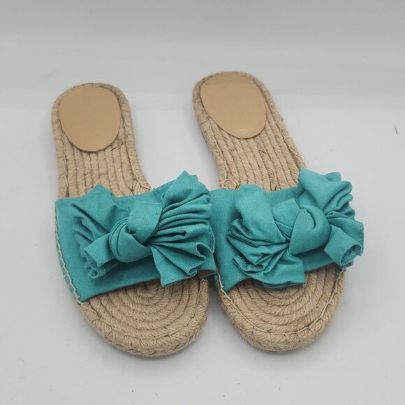 Nine West Espadrilles Bow Slide Sandles - Picture 1 of 7
